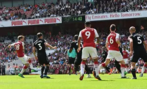 Arsenal V West Ham United 2017-18 Prints: Nacho Monreal Scores First Arsenal Goal: Arsenal vs