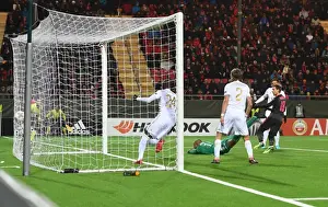 Ostersunds V Arsenal 2017-18 Prints: Nacho Monreal Scores First Arsenal Goal in Europa League Match against Ostersunds FK