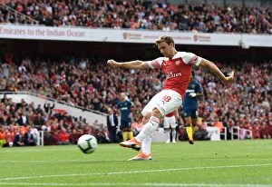 Arsenal V West Ham United 2018-19 Prints: Nacho Monreal Scores the Winner: Arsenal vs. West Ham United, Premier League 2018-19
