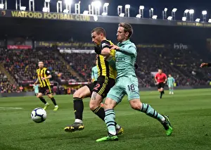 Nacho Monreal vs. Daryl Janmaat: Intense Battle in Watford v Arsenal Premier League Clash