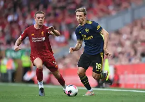 Liverpool V Arsenal 2019-20 Prints: Nacho Monreal vs. Jordan Henderson: Battle at Anfield - Liverpool vs