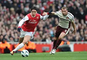 Arsenal V Sunderland 2010-11 Prints: Nasri vs. Bardsley: Stalemate at Emirates as Arsenal and Sunderland Draw