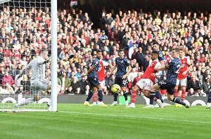 Arsenal v Nottingham Forest 2022-23 Collection: Nelson's Hat-trick: Arsenal Secures Thrilling Victory over Nottingham Forest