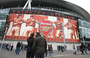 Arsenal v Birmingham City 2009-10 Collection: The new Arsenalisation designs on the stadium
