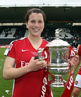 Arsenal Ladies V Sunderland WFC Prints: Niamh Fahey Celebrates FA Cup Victory with Arsenal Ladies