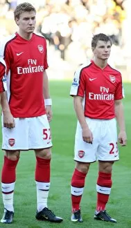 Bendtner Nicklas Collection: Nicklas Bendtner and Andrey Arshavin (Arsenal)