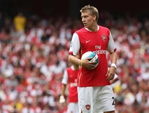 Arsenal v Fulham 2007-8 Collection: Nicklas Bendtner (Arsenal)