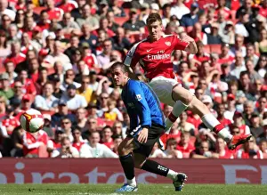 Arsenal V Middlesbrough 2008-09 Prints: Nicklas Bendtner (Arsenal) Andrew Taylor (Middlesbrough)