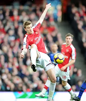 Arsenal V Sunderland 2009-10 Prints: Nicklas Bendtner (Arsenal). Arsenal 2: 0 Sunderland, Barclays Premier League