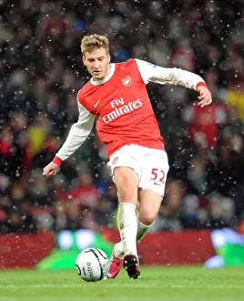 Nicklas Bendtner (Arsenal). Arsenal 2: 0 Wigan Athletic. Carling Cup, Quarter Final