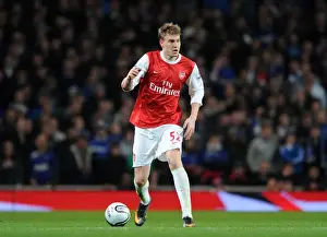 Arsenal V Ipswich Town Carling Cup 2010-11 Prints: Nicklas Bendtner (Arsenal). Arsenal 3: 0 Ipswich Town. Carling Cup, semi final 2nd leg