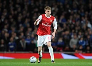 Images Dated 25th January 2011: Nicklas Bendtner (Arsenal). Arsenal 3: 0 Ipswich Town. Carling Cup, semi final 2nd leg