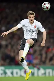 Barcelona V Arsenal 2009-10 Prints: Nicklas Bendtner (Arsenal). Barcelona 4: 1 Arsenal. UEFA Champions League