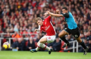 Nicklas Bendtner (Arsenal) Curtis Davies (Villa)