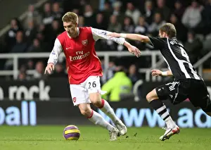 Nicklas Bendtner (Arsenal) David Rozehnal (Newcastle)