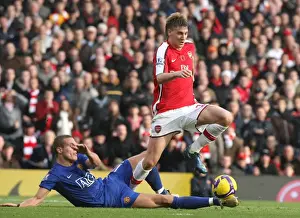 Nicklas Bendtner (Arsenal) Nemanja Vidic (Manchester United)