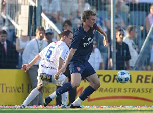 SC Columbia V Arsenal 2009-10 Prints: Nicklas Bendtner (Arsenal) Patrick Lehner (SC Columbia)