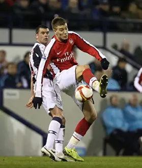 West Bromwich Albion V Arsenal 2008-9 Prints: Nicklas Bendtner (Arsenal) Paul Robinson (West Brom)