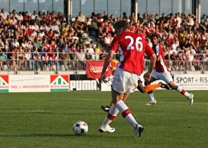 Nicklas Bendtner (Arsenal) scores his fourth goal of the match