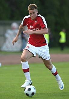 Szombathely V Arsenal 2008-09 Prints: Nicklas Bendtner: Arsenal's Szombathely Rival