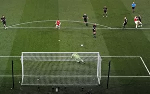 Nicklas Bendtner shoots past Orient goalkeeper Jamie Jones to score the 3rd Arsenal goal