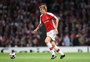 Images Dated 26th August 2009: Nicklas Bendtner's Goal Secures Arsenal's 3-1 Victory over Celtic in UEFA Champions League Qualifier