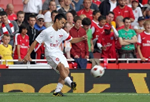 Arsenal v Celtic 2010-11 Collection: Nico Yennaris (Arsenal). Arsenal 3: 2 Celtic. Emirates Cup Pre Season. Emirates Stadium