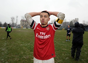 Inter Milan U19 V Arsenal U19 NextGen Series 2012-13 Prints: Nico Yennaris Scores for Arsenal U19 against Inter Milan U19 in NextGen Series Match