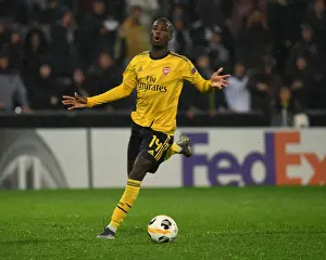 Nicolas Pepe in Action: Arsenal's Star Performer Shines in Europa League Clash against Vitoria Guimaraes