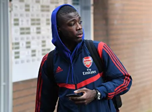Burnley V Arsenal 2019-20 Prints: Nicolas Pepe Gears Up: Arsenal vs Burnley, Premier League 2019-20