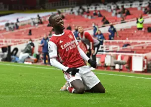 Nicolas Pepe Scores Arsenal's Second Goal Against Sheffield United in Empty Emirates Stadium (2020-21)