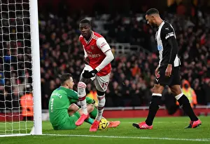 Arsenal V Newcastle United 2019-20 Prints: Nicolas Pepe Scores His Second Goal: Arsenal's Triumph over Newcastle United (Premier League 2019-20)
