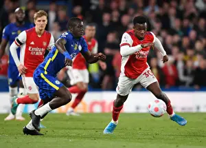 Nketiah Outwits Sarr: Thrilling Moment from the Intense Chelsea vs. Arsenal Clash