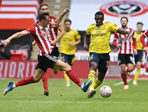 Sheffield United V Arsenal - FA Cup 2019-20 Prints: Nketiah vs. Egan: A FA Cup Quarterfinal Battle - Sheffield United vs. Arsenal