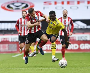 Sheffield United V Arsenal - FA Cup 2019-20 Prints: Nketiah vs. Egan: FA Cup Quarterfinal Showdown - Sheffield United vs. Arsenal