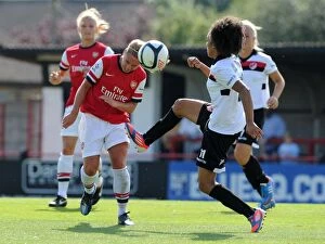 Images Dated 9th September 2012: Nobbs vs. Clarke: A Football Rivalry in the FA WSL