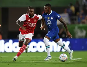 Arsenal V Chelsea - Florida Cup 2022-23 Prints: Nuno Tavares Stars: Arsenal's Breakout Performance Against Chelsea in Florida Cup 2022-23