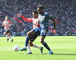 Southampton V Arsenal 2021-22 Prints: Nuno Tavares vs. Kyle Walker-Peters: Battle at St