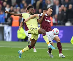 Nuno Tavares vs Mark Noble: Intense Clash in West Ham United vs Arsenal Premier League Match