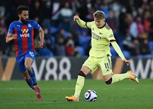 Odegaard Under Pressure: Crystal Palace vs. Arsenal, Premier League Showdown, Selhurst Park, London, May 2021