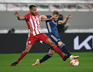 Odegaard vs El Arabi: Empty Karaiskakis Stadium Showdown - Arsenal's Europa League Battle with Olympiacos (March 2021)