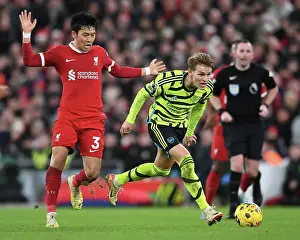 Odegaard vs. Endo: A Premier League Rivalry Erupts at Anfield - Liverpool vs. Arsenal, 2023-24