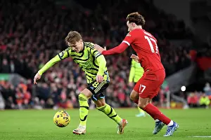 Liverpool V Arsenal 2023-24 Prints: Odegaard vs Jones: Intense Rivalry at Anfield - Liverpool vs Arsenal