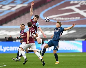 Odegaard vs Rice: Intense Battle in West Ham vs Arsenal Premier League Clash