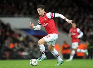 Arsenal V Montpellier 2012-13 Prints: Olivier Giroud in Action for Arsenal against Montpellier in 2012-13 UEFA Champions League