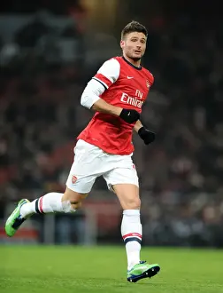 Arsenal V Swansea - FA Cup 3rd Rd Replay 2012-13 Prints: Olivier Giroud in Action for Arsenal against Swansea City - FA Cup Third Round Replay