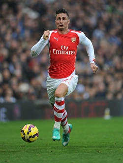 West Bromwich Albion V Arsenal 2014/15 Prints: Olivier Giroud in Action: Arsenal vs. West Bromwich Albion, Premier League 2014/15
