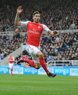 Newcastle United V Arseal 2014/15 Prints: Olivier Giroud in Action: Arsenal vs. Newcastle United, Premier League 2014-2015