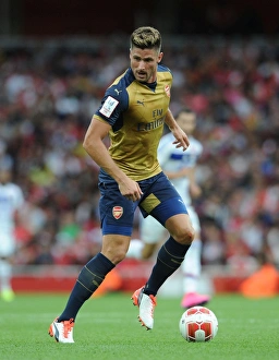 Arsenal V Olympique Lyonnais - Emirates Cup 2015/16 Prints: Olivier Giroud in Action: Arsenal vs. Olympique Lyonnais, Emirates Cup 2015/16