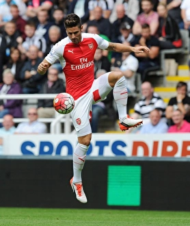 Newcastle United V Arsenal 2015-16 Prints: Olivier Giroud in Action: Arsenal vs. Newcastle United, Premier League 2015-16